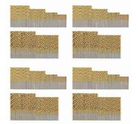 480 Pcs Titanium Drill Bit Set HSS Drill Bits for Metal, Steel, Wood, Plastic, Copper, Aluminum Alloy, 1mm to 3.5mm