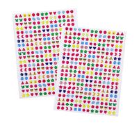 480 Pieces Of Crystal Stickers, Adhesive Earrings, 3D Gemstone Stickers, Epoxy Three-Dimensional Stickers, Children’S Reward Stickers, Colorful Shiny Rhinestone Stickers