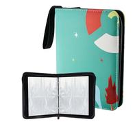 480 Pockets Trading Card Binder Cards Holder Album, 60 Pages 4-Pocket Card Binder PU Leather Collectible Card Album with Zipper for Boys Girls Collector