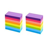 480 Sheets Colorful Adheive Note Paper Unlined Sheets Small Notepads Reminder on Fridges Computer Notebook Calender Bright Color