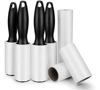 480 Sheets Extra Sticky Lint Roller - Pet Hair Remover for Clothes - 4 Handles + 8 Refills