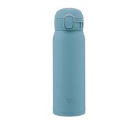 象印マホービン 水筒 シームレスせん 480ml ワンタッチ ステンレスマグ アクアグリーン パッキン一体化で洗うのは3点だけ SM-WS48-GM