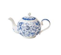 480ml/16oz ceramic retro blue-and-white tea pot with a covered bowl-Magnolia