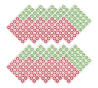 480pcs Check Cross Stickers 10 Sheets Self Adhesive Writable Labels