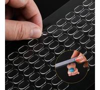 480pcs Clear Sticky Tack, Removable Double Sided Gel Glue, Museum Action Figures Adhesive Mounting Dots, Poster Putty for Poster Museum Wall Hanging