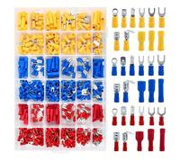480PCS Insulated Terminal Wire Connectors, Crimp connectors, Wire connectors, Ring Terminals and Bullet Connector, for Automotive Mechanics Repairs