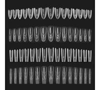 480PCS Sandwich Nail Form, Gel Nail Tips Form, Nails Duals Forms for Gel Nails Extension, Double-Headed Acrylic Nai-l Extension Tools for Nai-l Art Salon Nai-ls Design