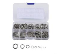 480pcs Stainless Steel 304 Open Spring Washers M2 through for Consistent Load Distribution and Anti-Slip Performance in Heavy Duty Applications