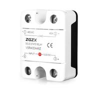 480V AC SSR, Single Phase Solid State Relay SSR 25A/40A, DC Control AC Relay Input 3-32VDC, Output 480V AC, with Flame-retardant Shell (40A-40DA)