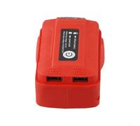 48111828 Or 1815 Or 1840 Or 1850 Or 1860 Or 1890 18V Lithiumion Power Device Battery for Mobile Equipment Charging（A） Battery Adapter Having Led Work Light and Dual USB Port with Compatible