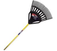 4866PR Ergo wide plastic Leaf Rake, Black And Yellow