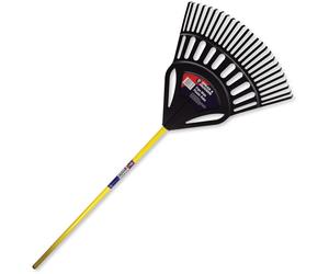 4866PR Ergo wide plastic Leaf Rake, Black And Yellow