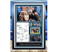(487) Vampire Diaries Tv Show Cast Signed Framed Autograph Signature A4 (21 X 297 CM) Art Work Wall Art Display Great Gift Idea (REPRINT) #####