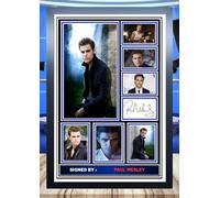 (488) Paul Wesley Vampire Diaries Tv Show Signed Framed Autograph Signature A4 (21 X 297 CM) Art Work Wall Art Display Great Gift Idea (REPRINT) #####