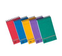 4880Z Set of 10 Major Pad Europa Spiral Notepads - 12.7x20.7 cm - 300 Lined P...