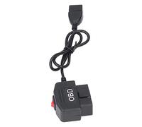 48cm/18.9in OBD Power Adapter Cable, Constant Power Cable with Button ACC Mode Low Voltage for Dashcam Camera Phone Charging