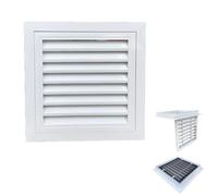 48cm Access Panel For Drywall With Louvered Filter Screen Outer Wall Ventilation Panel Recessed Ceiling Hatch For HVAC Plumbing Cable Wall Spring Latch Mechanism Aluminum Alloy(19x38in/48x97cm)