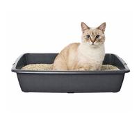 48Cm Cat Litter Tray 12L Capacity Pet Litter Box Tough & Durable Easy Clean Hygienic Design Assorted Colours