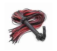 48cm Premium Suede Flogger Horse Whip for Horse Training Crop Whip Suede or Leather Covered Handle with Wrist Strap(Color1)