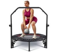 48inches Foldable Mini Trampoline-Silver-1
