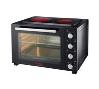 Cooks Professional 48L Mini Oven Hob Cooker Grill With Electric Hob Double Hotplate