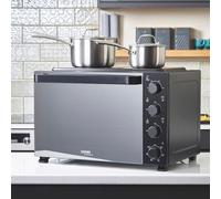Cooks Professional 48L Mini Oven Grill Tabletop Counter Top Multi Fuction Cooker with Hobb 4300W Contemporary Black