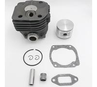 48mm 50mm Big 52mm Round Cylinder Piston Rings Cage Bearing Gasket Set Kit for Husqvarna 365 362 372 Chainsaw Engine Motor Parts(Big 52mm hus 372)