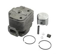 48mm Cylinder and Piston Gasket Replacement Kit for 1E48F 48F 63CC 6300 2 Engine Motor, Compatible with Earth Auger Drill, Blower, and Brush Cutter