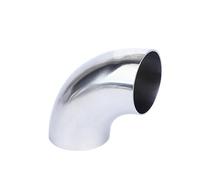 48mm ID 51mm 2" OD SUS 316L Stainless Steel 90 Degree Elbow Sanitary Pipe Fitting Metal Elbow