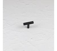 48mm Matt Black Cabinet Knob Dark Kitchen Cupboard Door Drawer Pull Handle Bathroom Bedroom Furniture Replacement