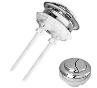 48mm Toilet Tank Button Toilet Button Dual Push Flushing Toilet Button Toilet Tank Button Dual Push Flush Toilet Button Replacement with Thread Diameter(48mm/1.86 inch)