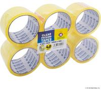 48mm X 40M Clear Packing Tape Parcel Packaging Stationary Buff Carton Sealer (48)