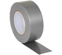 48mm X 50M Silver Duct Tape Roll - Easy Tear High Tack And Moisture Resistant
