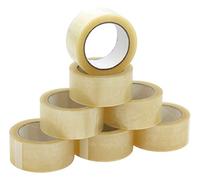 48MM X 66M Clear Packing Tape Parcel Packaging Stationary Buff Carton Sealer (72)