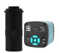 48MP 1080P HDMI VGA Digital Industrial Video Microscope Camera 40-400mm Big Visual Fixed Focus Lens For Digital Image Acquisitio (Color : Camera With Lens)