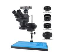 48MP 2K 60FPS USB Video Camera Industrial Lab Simul Focal Magnification Continuous Zoom 7X 50X Stereo Trinocular Microscope(4K Standard bracket)