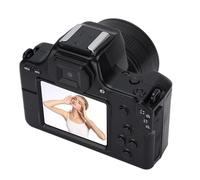 48MP 2K Digital Camera with Double Lens, 16X Zoom Portable Travel Camera for Photography, 2 Inch Screen, Built in Filters, Compact Small Cameras for Photography (Black)