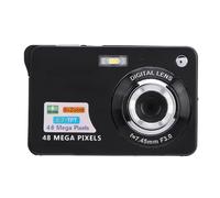 48MP 4K Digital Camera, Anti Shake Vlogging Camera with 8x Digital Zoom, 2.7 Inch Screen, Night Vision Rechargeable Compact Camera for Kids Students (Black)