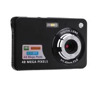 48MP 4K Digital Camera with 8x Zoom, 20 Filters for Kids and Students. Stabilizer and Selfie Mode, Lightweight and Portable. Lithium Battery, for Travel, Gatherings (Black)