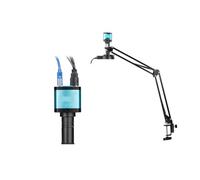 48MP 4K Electronics Soldering Microscope FULL HD 1080P HDM/I Camera USB Software 1-150x Lens Stand(4K 48MP 150x Set)