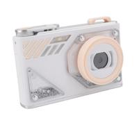 48MP Digital Camera 1080P HD 4K Video Front Rear Dual Cameras 8X Zoom AF Auto Focus with 2.8in Screen for Travel Photography (White)