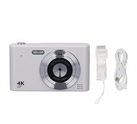 48MP Digital Camera, 1080P HD Video Camera with 16X Zoom, Anti Shake Portable Digital Camera for Photography, Includes USB Cable and Lanyard, Perfect for Travel and Outdoor Adventu (White)