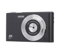 48MP Digital Camera, 16X Digital Zoom 1080P 4K Camera with 2.4in Screen and Flash, Anti Shake Video Recording, Compact Small Camera for Teens Adult Beginner (Black)