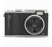 48MP Digital Camera, 16x Zoom, Anti Shake, 1080P 2.4 Inch IPS Screen, Compact Camera, Small Digital Camera, for Vlogging Travel Teens Kids (Black)