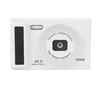48MP Digital Camera 8x Zoom 1080P Video 2.4 Inch HD Display with 12 Photo Frames 9 Video Frames for Travel Selfies Graduations Kids Students Beginners (White)