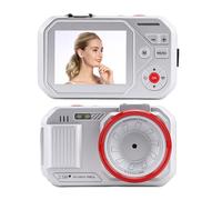48MP Digital Camera, Autofocus Video Camera for Photography, Dual Screens, 16x Digital Zoom, Point and Shoot Digital Camera for Teens Adult Beginner (Silver)
