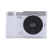 48MP Digital Camera with 8x Zoom, Compact Front Rear Lens, Multiple Filters, 2.4 Inch Screen Anti Shake Portable for Daily Travel Ideal Students Camera (White)