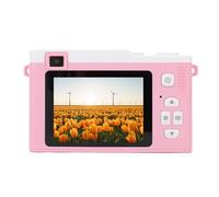 48MP Dual Lens Digital Camera, 15x Optical Zoom 1080P Compact WiFi Camera, Portable CCD Camera with LED Flash, for Students, Beginners, Vlogging, Travel Photography (Pinkish)