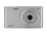 48MP Mini Digital Cameras For Photography 2.8" TFT Screen 4K Video Recorder Self Timer Face Detect Vintage Photo Recorder(16G SD Card,Silver)