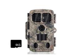 48MP Outdoor WIFI Hunting Trail Camera APP Control 4K Night Vision Motion Infrared Induction Detection Wildlife Cam Photo Traps(WIFI Add 64GB)